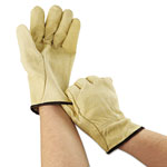 MCR Safety Unlined Pigskin Driver Gloves, Cream, Large, 12 Pairs view 1