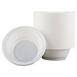 Dart Famous Service Plastic Dinnerware, Bowl, 12oz, White, 125/Pack, 8 Packs/Carton view 3