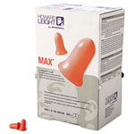 Howard Leight MAX-1 D Single-Use Earplugs, Cordless, 33NRR, Coral, LS 500 Refill view 1
