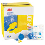 3M E-A-R UltraFit Multi-Use Earplugs, Corded, 25NRR, Yellow/Blue, 50 Pairs view 1