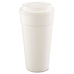 Dart Foam Drink Cups, Hot/Cold, 24oz, White, 25/Bag, 20 Bags/Carton view 1