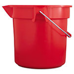 Rubbermaid BRUTE Round Utility Pail, 14qt, Red view 1