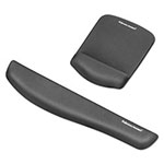 Fellowes PlushTouch Mouse Pad with Wrist Rest, 7.25 x 9.37, Graphite view 1