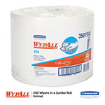 WypAll® X50 Cloths, Jumbo Roll, 9 4/5 x 13 2/5, White, 1100/Roll view 5