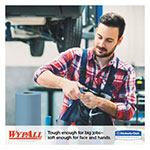 WypAll® General Clean X60 Cloths, Small Roll, 9.8 x 13.4, Blue, 130/Roll, 12 Rolls/Carton view 3