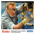 WypAll® General Clean X60 Cloths, Small Roll, 9.8 x 13.4, Blue, 130/Roll, 12 Rolls/Carton view 5