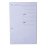 3M Adhesive Daily Planner Sticky-Note Pads, Daily Planner Format, 4.9