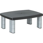 3M Adjustable Height Monitor Stand, 15 x 12 x 2.63 to 5.88, Black/Silver orginal image