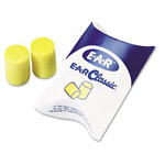 3M E-A-R Classic Earplugs, Pillow Paks, Uncorded, PVC Foam, Yellow, 200 Pairs orginal image