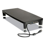 3M Monitor Stand MS100B, 21.6 x 9.4 x 2.7 to 3.9, Black/Clear, Supports 33 lb orginal image