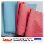 WypAll® X80 Cloths with HYDROKNIT, Jumbo Roll, 12 1/2 x 13 2/5, Blue, 475/Roll view 2