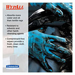 WypAll® X80 Cloths with HYDROKNIT, Jumbo Roll, 12 1/2 x 13 2/5, Blue, 475/Roll view 4