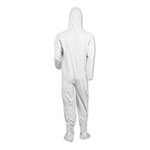 KleenGuard™ A40 Elastic-Cuff, Ankle, Hood and Boot Coveralls, Large, White, 25/Carton view 2