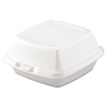 Dart Carryout Food Containers, Foam, 1-Comp, 5 7/8 x 6 x 3, White, 500/Carton orginal image