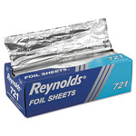 Reynolds Interfolded Aluminum Foil Sheets, 12 x 10 3/4, Silver, 500/Box, 6 Boxes/Carton orginal image
