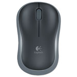 Logitech M185 Wireless Mouse, 2.4 GHz Frequency/30 ft Wireless Range, Left/Right Hand Use, Black view 1