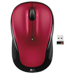 Logitech M325 Wireless Mouse, 2.4 GHz Frequency/30 ft Wireless Range, Left/Right Hand Use, Red view 1