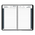 At-A-Glance Daily Appointment Book with 30-Minute Appointments, 8 x 5, Black Cover, 12-Month (Jan to Dec): 2024 view 2