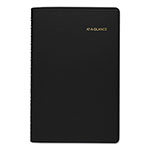 At-A-Glance Daily Appointment Book with 15-Minute Appointments, One Day/Page: Mon to Sun, 8 x 5, Black Cover, 12-Month (Jan to Dec): 2024 view 1