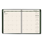 At-A-Glance Recycled Weekly Vertical-Column Format Appointment Book, 11 x 8.25, Green Cover, 12-Month (Jan to Dec): 2024 view 1