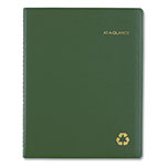 At-A-Glance Recycled Weekly Vertical-Column Format Appointment Book, 11 x 8.25, Green Cover, 12-Month (Jan to Dec): 2024 view 2