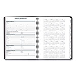At-A-Glance Triple View Weekly Vertical-Column Format Appointment Book, 11 x 8.25, Black Cover, 12-Month (Jan to Dec): 2024 view 2