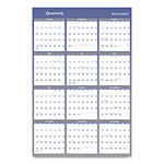 At-A-Glance Vertical/Horizontal Erasable Quarterly/Monthly Wall Planner, 32 x 48, 12-Month (Jan to Dec): 2024 view 3