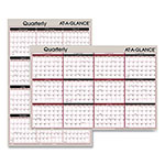 At-A-Glance Vertical/Horizontal Erasable Quarterly/Monthly Wall Planner, 24 x 36, White/Black/Red Sheets, 12-Month (Jan to Dec): 2023 view 1