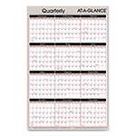 At-A-Glance Vertical/Horizontal Erasable Quarterly/Monthly Wall Planner, 24 x 36, White/Black/Red Sheets, 12-Month (Jan to Dec): 2023 view 4