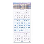 At-A-Glance Scenic Three-Month Wall Calendar, Scenic Landscape Photography, 12 x 27, White Sheets, 14-Month (Dec to Jan): 2023 to 2025 view 1