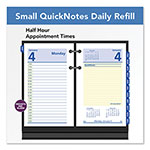 At-A-Glance QuickNotes Desk Calendar Refill, 3.5 x 6, White/Yellow/Blue Sheets, 12-Month (Jan to Dec): 2024 view 1