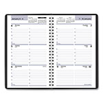 At-A-Glance DayMinder Block Format Weekly Appointment Book, 8.5 x 5.5, Black Cover, 12-Month (Jan to Dec): 2024 view 2