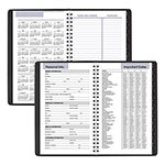 At-A-Glance DayMinder Block Format Weekly Appointment Book, Tabbed Telephone/Add Section, 8.5 x 5.5, Black, 12-Month (Jan to Dec): 2024 view 4