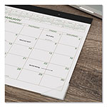 At-A-Glance Two-Color Desk Pad, 22 x 17, White Sheets, Black Binding, Clear Corners, 12-Month (Jan to Dec): 2024 view 1