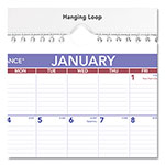 At-A-Glance Monthly Wall Calendar with Ruled Daily Blocks, 8 x 11, White, 2022 view 3