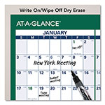 At-A-Glance Vertical Erasable Wall Planner, 32 x 48, White/Green Sheets, 12-Month (Jan to Dec): 2024 view 3