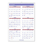 At-A-Glance Three-Month Wall Calendar, 15.5 x 22.75, White Sheets, 12-Month (Jan to Dec): 2024 view 1