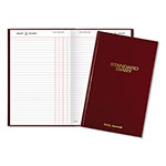 At-A-Glance Standard Diary Daily Journal, 2024 Edition, Wide/Legal Rule, Red Cover, (210) 12 x 7.75 Sheets view 2
