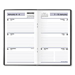 At-A-Glance DayMinder Weekly Pocket Planner, 6 x 3.5, Black Cover, 12-Month (Jan to Dec): 2024 view 2