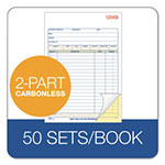 Adam 2-Part Sales Book, 7 15/16 x 5 9/16, Carbonless, 50 Sets/Book view 2