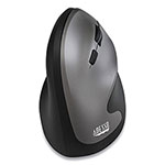 Adesso iMouse® A20 Antimicrobial Wireless Mouse, 2.4 GHz Frequency/33 ft Wrieless Range, Right Hand Use, Black/Granite view 1