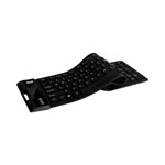 Adesso Slimtouch 232 Antimicrobial Waterproof Flex Keyboard, 120 Keys, Black view 2