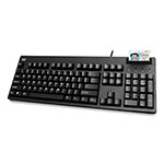 Adesso EasyTouch Smart Card Reader Keyboard AKB-630SB-TAA, 104 Keys, Black view 1