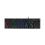 Adesso RGB Programmable Mechanical Gaming Keyboard with Detachable Magnetic Palmrest, 108 Keys, Black view 2