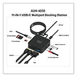 Adesso 11-in-1 USB-C Multi-Port TAA Compliant Docking Station, Black view 1