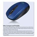 Adesso iMouse S50 Wireless Mini Mouse, 2.4 GHz Frequency/33 ft Wireless Range, Left/Right Hand Use, Blue view 3