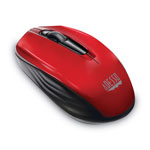 Adesso iMouse S50 Wireless Mini Mouse, 2.4 GHz Frequency/33 ft Wireless Range, Left/Right Hand Use, Red view 1