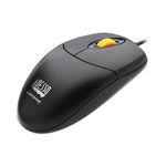 Adesso iMouse W3 Waterproof Antimicrobial Mouse with Magnetic Scroll Wheel, USB 2.0, Left/Right Hand Use, Black view 2