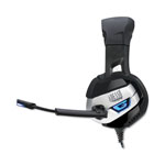 Adesso Xtream G2 Stereo USB Gaming Headphones for PC and Cloud Gaming, Binaural, Over the Head, Black/Blue view 2