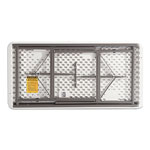 Alera Banquet Folding Table, Rectangular, Radius Edge, 48 x 24 x 29, Platinum/Charcoal view 3